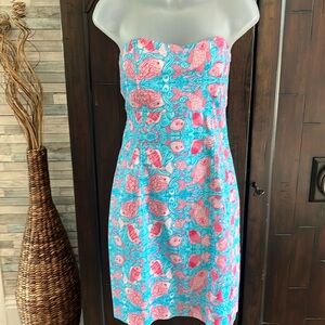 Kaeli Smith Strapless Mini Fish Dress